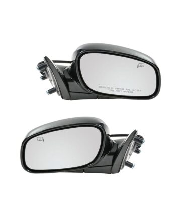 Manual Door Mirror For Honda Civic, Black Textured