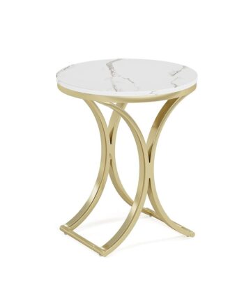 Mid Century Modern Round Dining Table in Oak